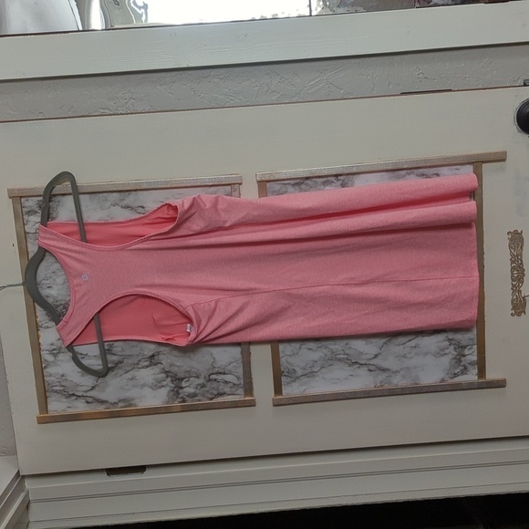 Pink athleisure dress with built in padded bra.Nwot - Picture 3 of 4